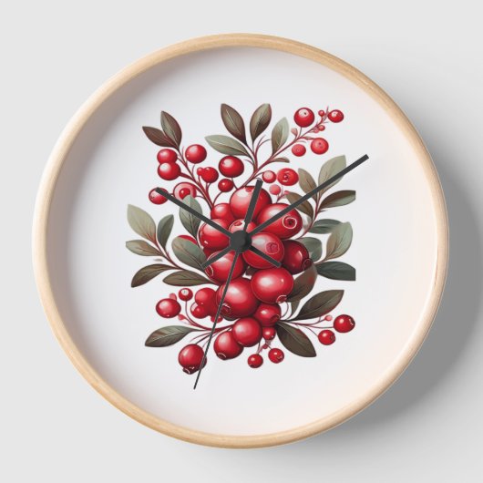 タルト&おいしいスーパーフルーツクラシックTシャツ 壁時計 (正面)