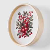 タルト&おいしいスーパーフルーツクラシックTシャツ 壁時計 (傾斜)