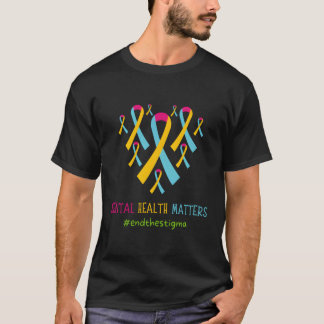 タルヘルス問題タル認識度エンドThe Stigma Tシャツ