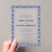 タルベラフィエスタメキシスペインのコの目的地の結婚式 アクリル招待状 (インサイチュ (ポータブル))