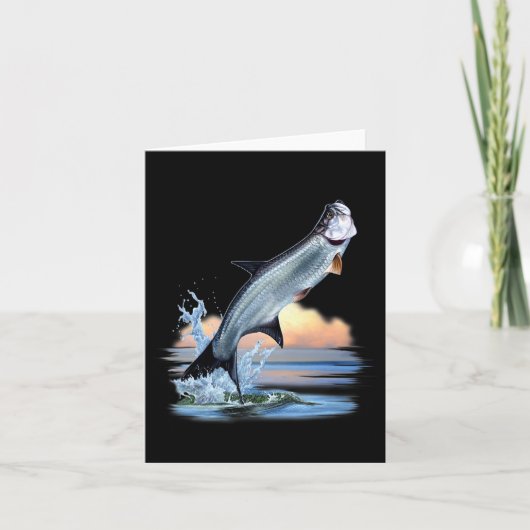タルポンフィッシュ淡水野生生物狩り魚釣りA カード (正面)