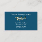 タルポン魚釣りボートキャプテン 名刺 (正面)