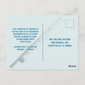 タルポン魚釣り大人の誕生日パーティーへの招待 ポストカード (裏面)