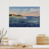 タルポン魚釣り ポスター (キッチン)