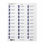 タルライトバー（ユダヤ教の）バル・ミツバー差出人住所ラベル ラベル (フルシート)