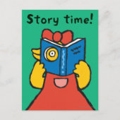 タルーラが顔をおもしろい作る ポストカード (正面)