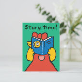 タルーラが顔をおもしろい作る ポストカード (スタンド正面)