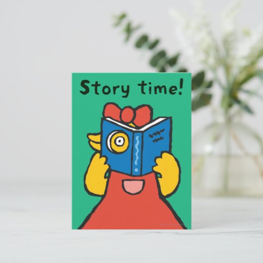 タルーラが顔をおもしろい作る ポストカード (スタンド正面)