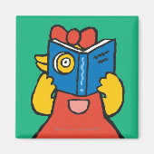 タルーラが顔をおもしろい作る マグネット (正面)