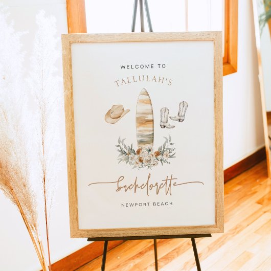 タルーラコースト女性のカーボーイバチェロレッテ歓迎 ポスター