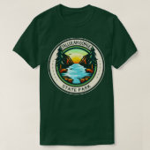タルーラゴルジ州パークジョージアバッジTシャツ Tシャツ (デザイン正面)