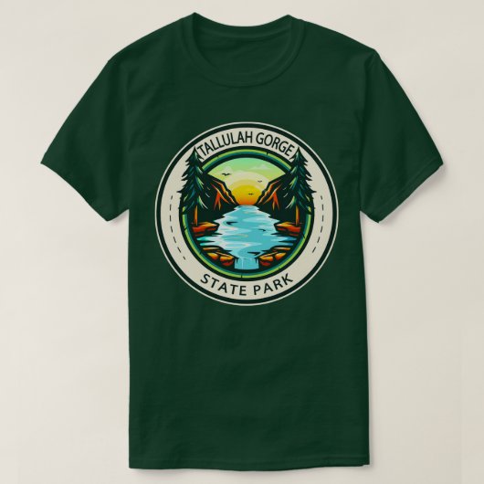 タルーラゴルジ州パークジョージアバッジTシャツ Tシャツ (デザイン正面)