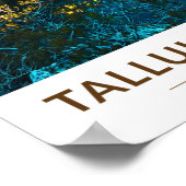 タルーラゴルジ州パークジョージア水彩画 ポスター (角)