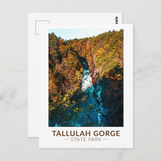 タルーラゴルジ州パークジョージア水彩画 ポストカード (正面/裏面)