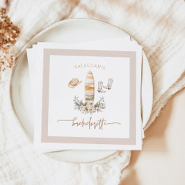 タルーラボヘミアンコースタル女性のカーボーイバチェロレッテ スタンダードカクテルナプキン