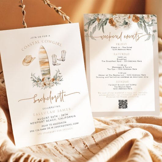 タルーラボ自然ーホコースト女性のカーボーイバチェロレッテ 招待状