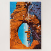 タレットアーチユタ。クリスマスグリーティング ジグソーパズル (縦)