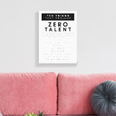 タレントウォールアートを必要としない10の事柄 キャンバスプリント (インサイチュ (リビング))