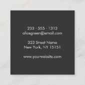 タレントエージェンシー ロゴ名刺 スクエア名刺 (裏面)