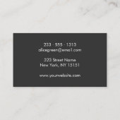 タレントエージェントのロゴの名刺 名刺 (裏面)