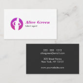 タレントエージェントのロゴの名刺 名刺 (正面/裏面)