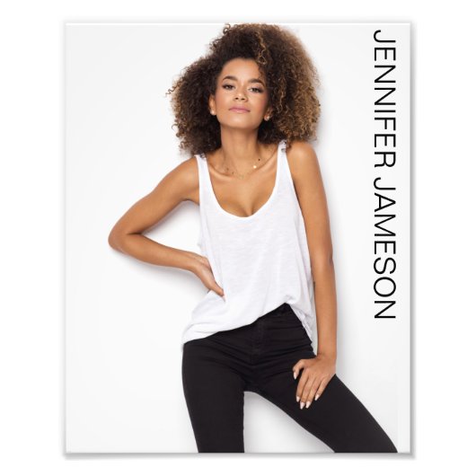 タレントオーディションのヘッドショット |フルブリードポートレート フォトプリント            (正面)