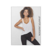 タレントオートグラフメモ帳8.5x11アクターのヘッドショット ノートパッド (回転)