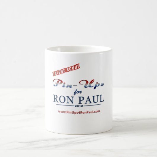 タレントスカウトはのためのロン・ポールのマグのためにPIn持ち上げます! コーヒーマグカップ (中央)