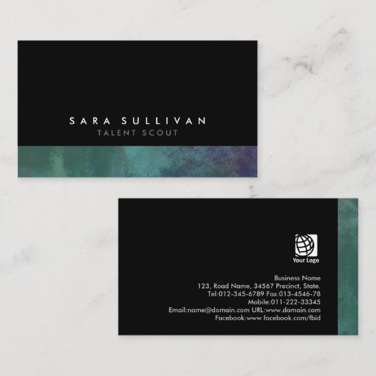 タレントスカウトエンターテイメントグランジ名刺 名刺 (正面/裏面)