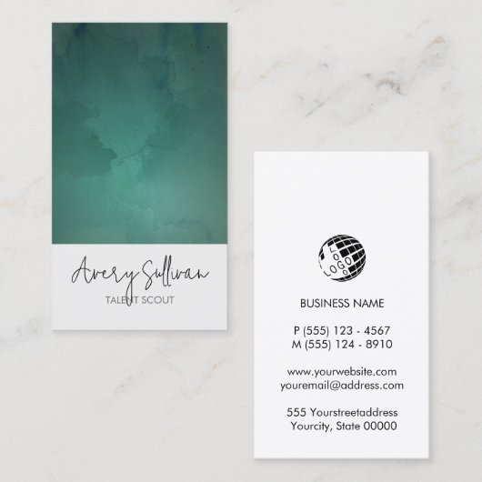 タレントスカウトマネージャエンターテイメント名刺 名刺 (正面/裏面)