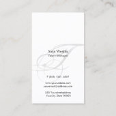 タレントマネージャーのエンターテイメントエレガント金ゴールドポイント 名刺 (裏面)