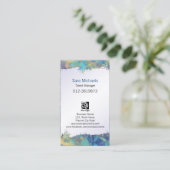 タレントマネージャーエンターテイメントリッピング紙抽象芸術 名刺 (スタンド正面)