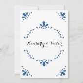 タレヴェラ風のメキシコ結婚式招待状 招待状 (裏面)