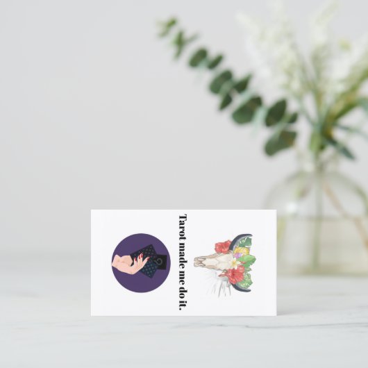 タロットが私にやらせた 名刺 (スタンド正面)