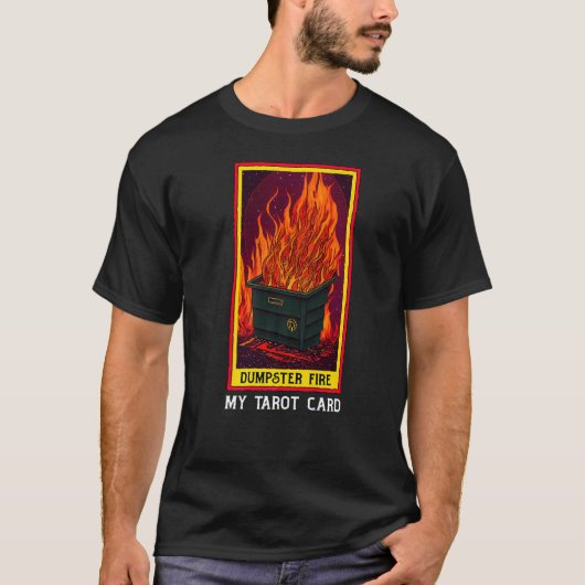 タロットごみ収集火占い師 Tシャツ (正面)