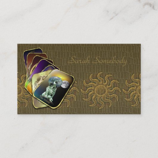 タロットのビジネスまたはプロフィールカード 名刺 (正面)