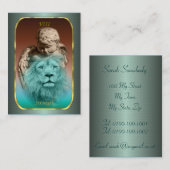 タロットのプロフィールカード-強さ 名刺 (正面/裏面)