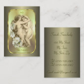 タロットのプロフィールカード-恋人 名刺 (正面/裏面)