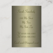 タロットのプロフィールカード-恋人 名刺 (裏面)