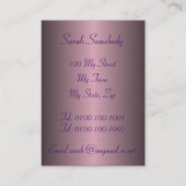 タロットのプロフィールカード-星カード 名刺 (裏面)