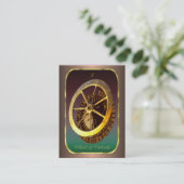 タロットのプロフィールカード- Wheel of Fortune 名刺 (スタンド正面)