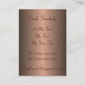 タロットのプロフィールカード- Wheel of Fortune 名刺 (裏面)