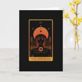 タロットの女性用カードシャツ（女帝を恐れる） カード (黄色い花)