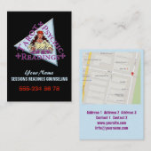 タロットの読書-名刺 名刺 (正面/裏面)