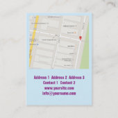 タロットの読書-名刺 名刺 (裏面)