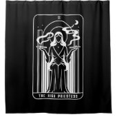 タロットの高い女性雑草喫煙オカルト シャワーカーテン (正面)