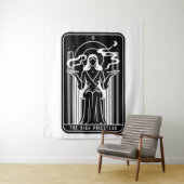 タロットの高い女性雑草喫煙オカルト タペストリー (インサイチュ)