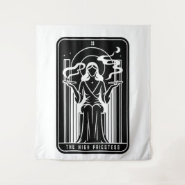 タロットの高い女性雑草喫煙オカルト タペストリー