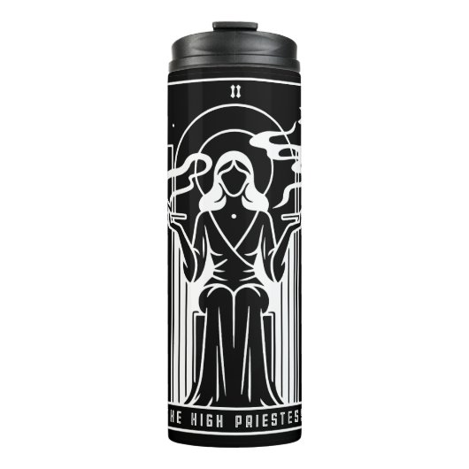 タロットの高い女性雑草喫煙オカルト タンブラー (正面)