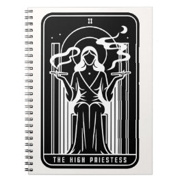 タロットの高い女性雑草喫煙オカルト ノートブック